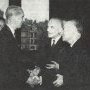 Robert Lafon et René Bianquis reçus par le maire de Rouen (1961)